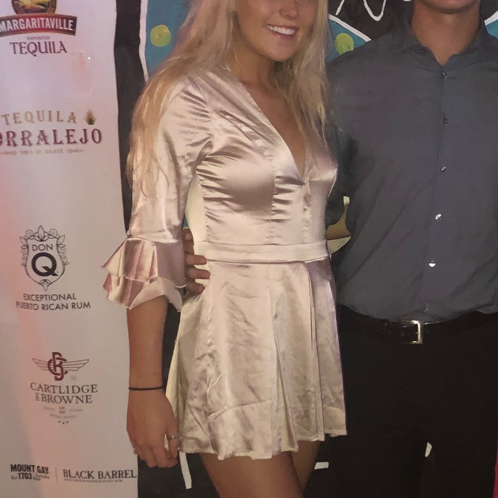 Satin Cream Romper